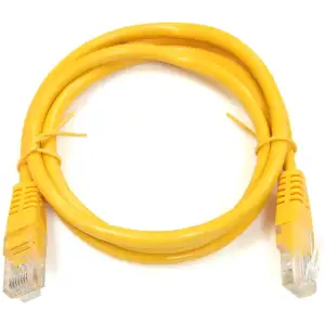 Патчкорд UTP Cat.5e ( 0.5м жовтий ), CU (PAUT3050-CU-YL) UA