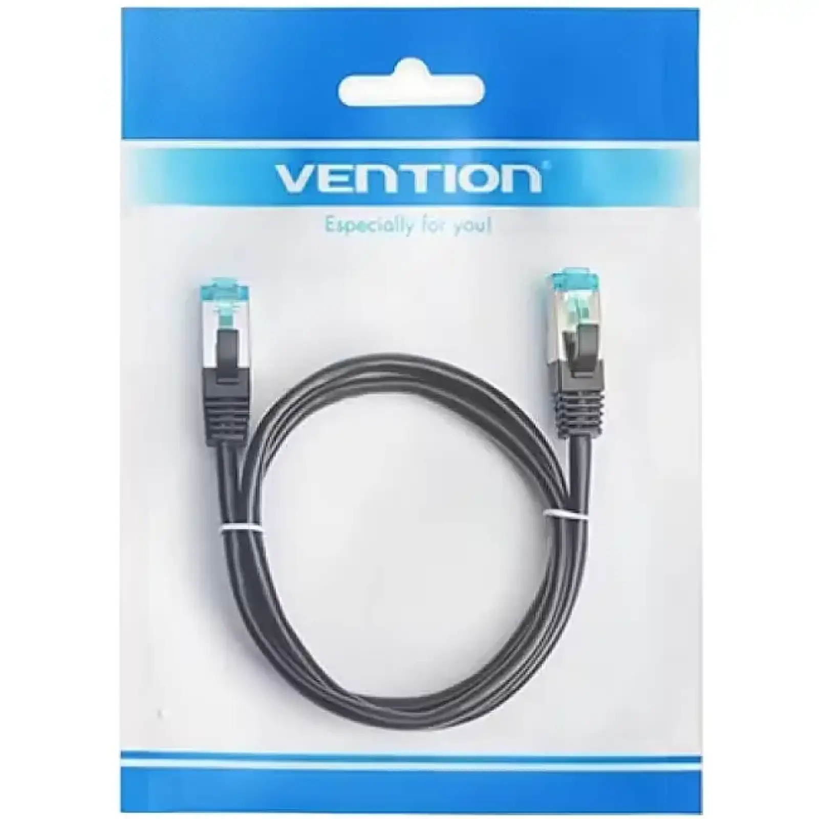 Патчкорд FTP Cat.5e ( 1.5м чорний ), Vention (VAP-B05-B150) UA