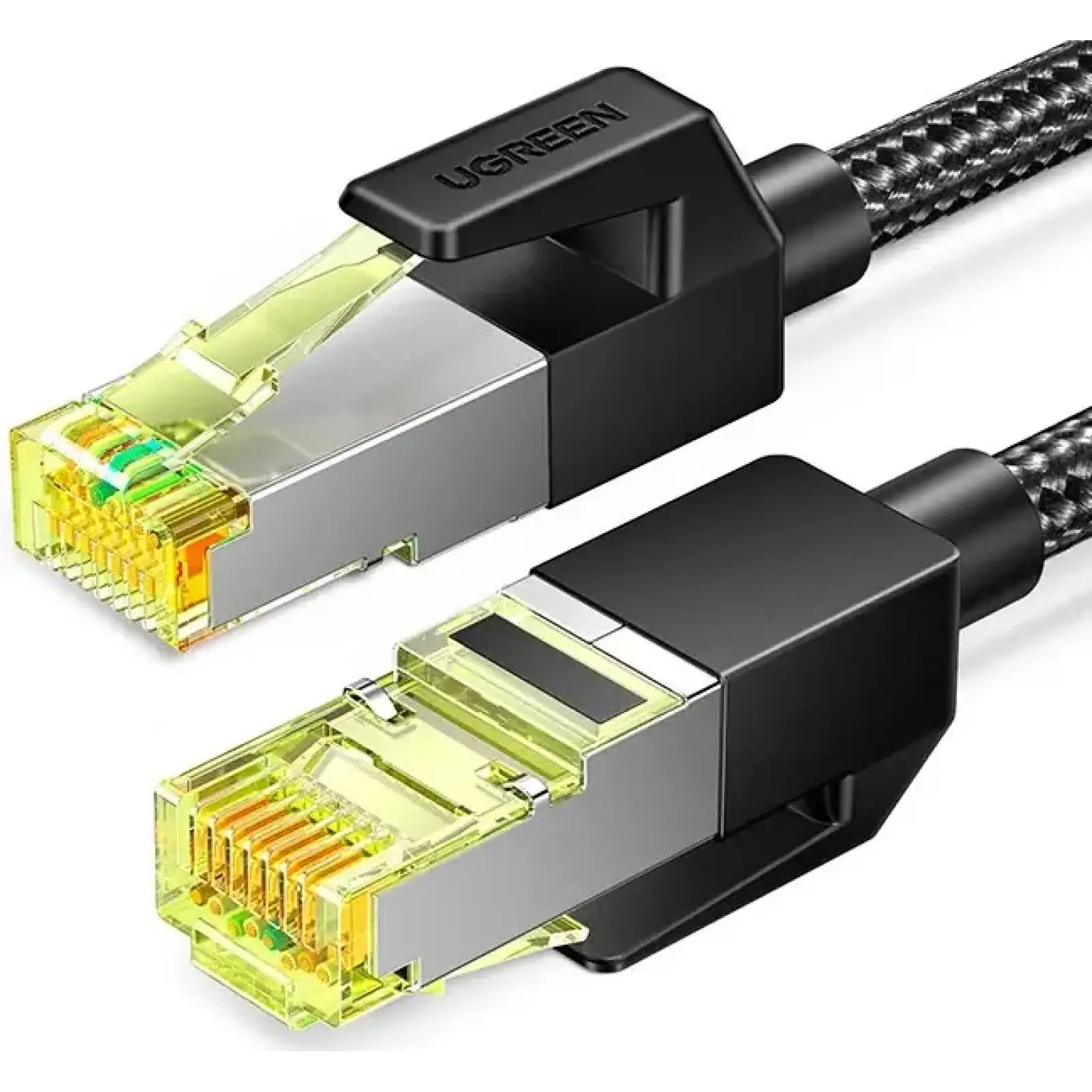 Патч-корд Ugreen CAT 7 F/FTP, 10.0м, AWG 30, чорний (30791) UA