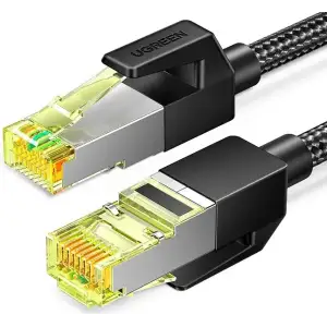 Патч-корд Ugreen CAT 7 F/FTP, 10.0м, AWG 30, чорний (30791) UA