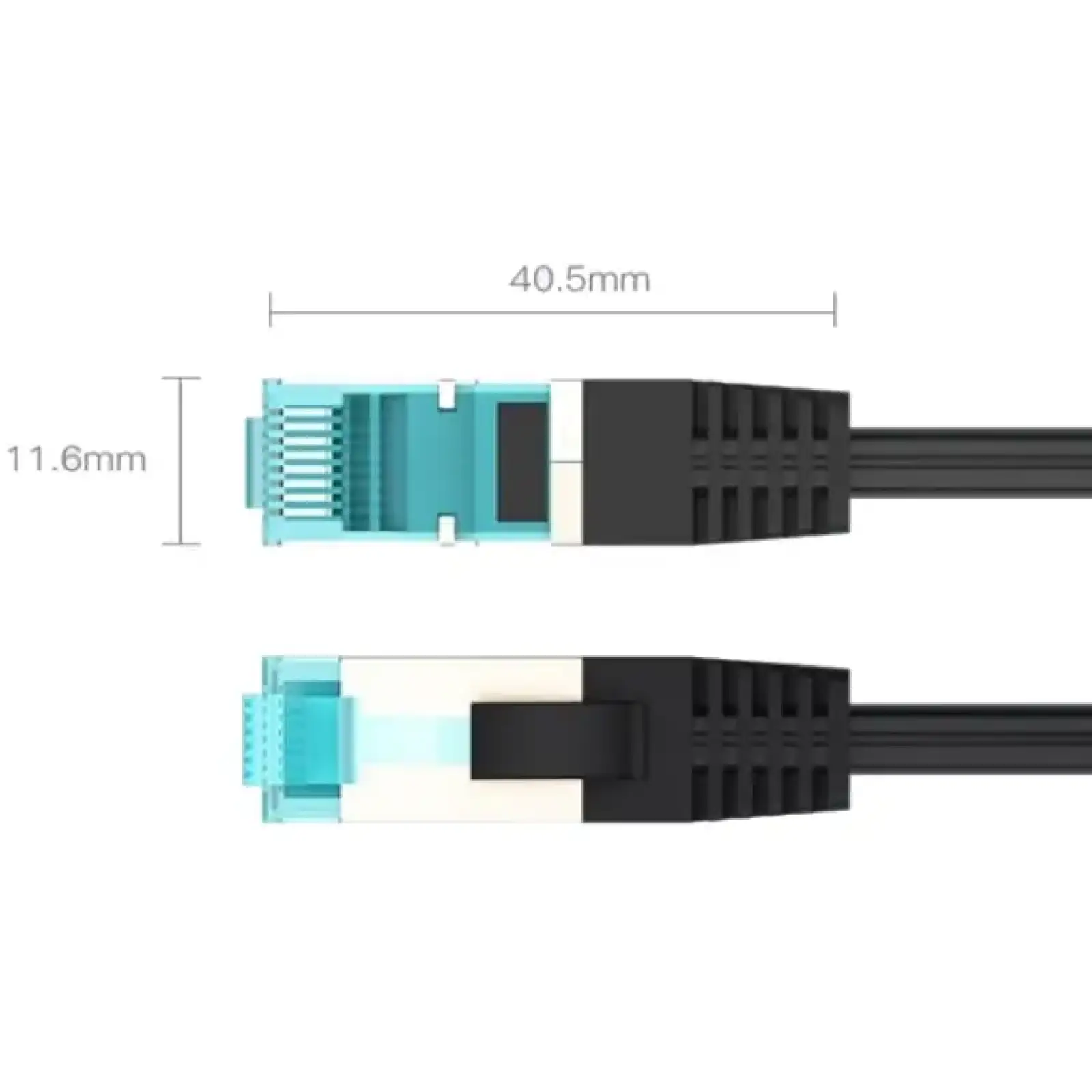 Патчкорд FTP Cat.5e ( 3.0м чорний ), Vention (VAP-B05-B300) UA
