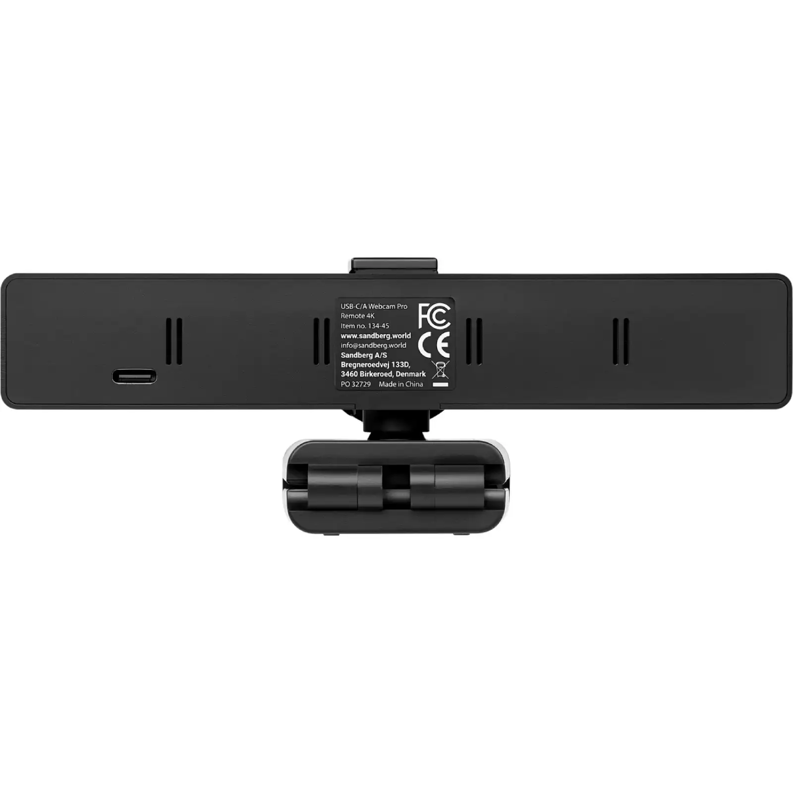 Веб-камера Sandberg 4K Webcam USB-A/USB-C connection, ENC, Remote control (134-45) UA