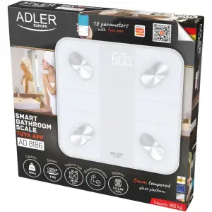 Весы напольные Adler AD 8186 white (AD8186W) UA