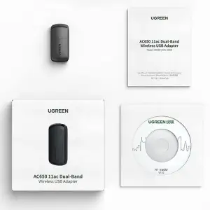 Адаптер WiFi AC650 11ac Dual-Band USB 2.0 (CM448) Ugreen (20204) UA
