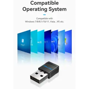 Адаптер WiFi Vention 2.4GHz/5GHz 150/433 Мбіт/с, USB (KDSB0) UA