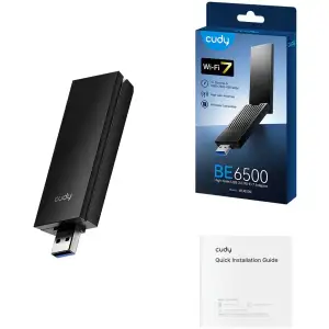 Адаптер WiFi Cudy WU6500, BE6500 Tir-Band Wi-Fi7 USB 3.0 Adapter UA