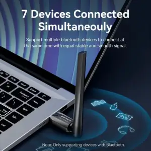 Адаптер WiFi Vention 2.4GHz/5GHz 200/433 Мбіт/с, USB (KDTB0) UA