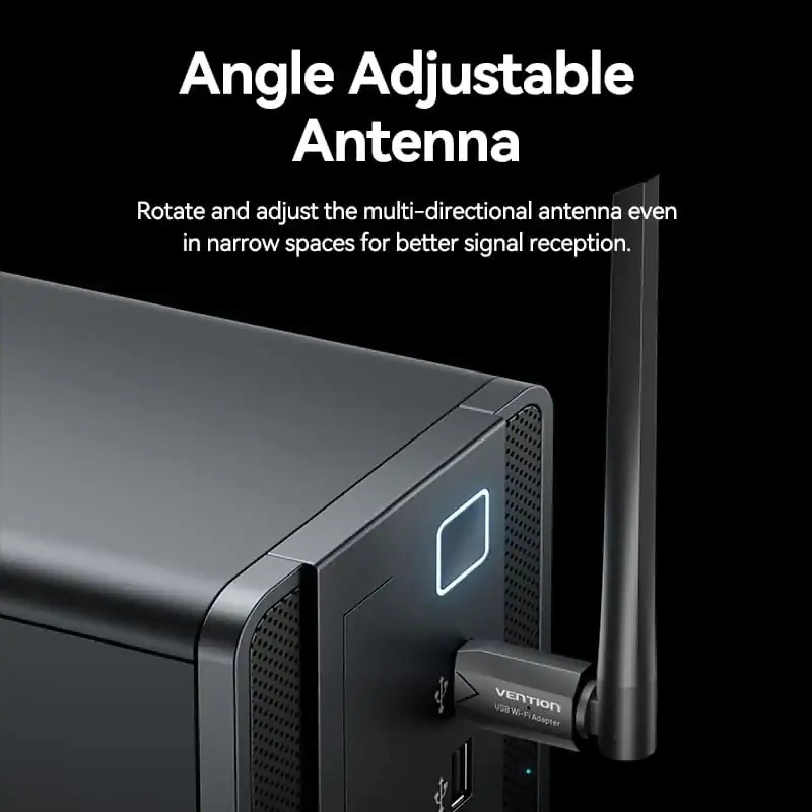 Адаптер WiFi Vention 2.4GHz/5GHz 200/433 Мбіт/с, USB (KDTB0) UA