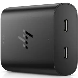 Адаптер живлення для ноутбука HP 65W GaN USB-C LC, чорний (600Q7AA) UA