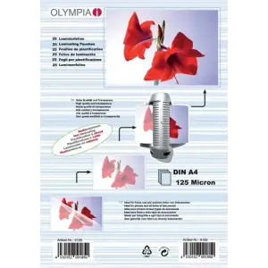 Плівка для ламінування Olympia Laminating Pouches, A4, 125 Mic, 25 pcs (9185) UA