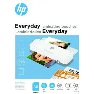 Плівка для ламінування HP Everyday Laminating Pouches, A6, 80 Mic, 110 x 160, 25 pcs (9156) UA
