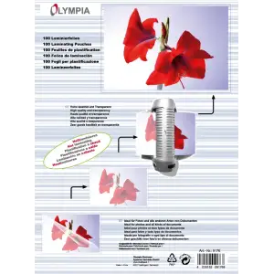 Плівка для ламінування Olympia Laminating Pouches, A4, 125 Mic, 100 pcs (9176) UA
