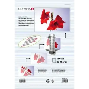 Плівка для ламінування Olympia Laminating Pouches, A4, 80 Mic, 25 pcs (9188) UA