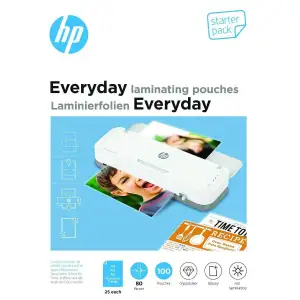 Плівка для ламінування HP Everyday Laminating Pouches, Starter Set, 80 Mic, 60 x 95, 100 pcs (25 x A (9158) UA
