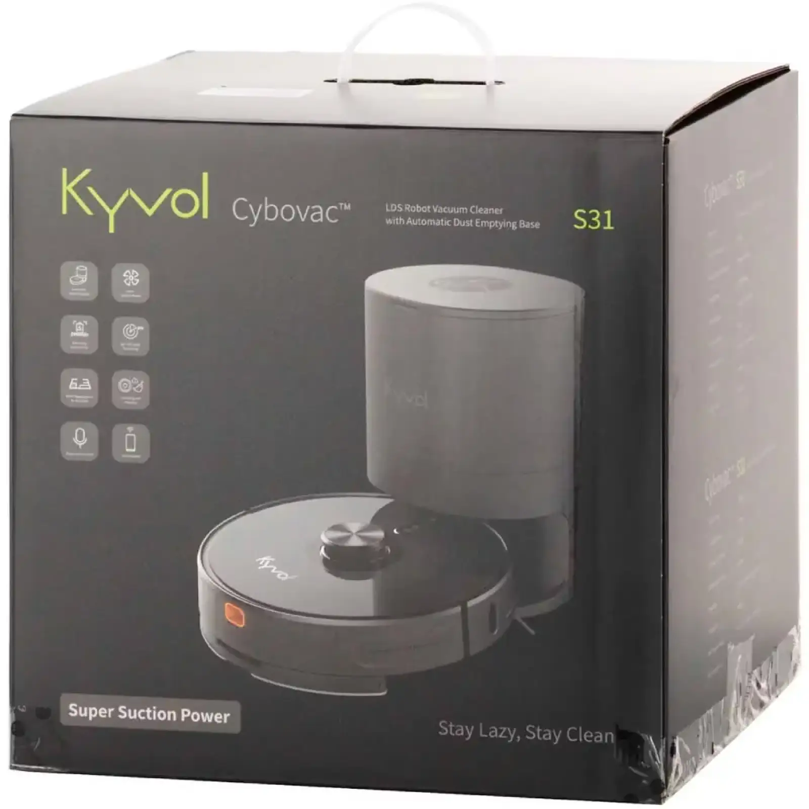 Робот пилосос Kyvol Cybovac S31 Lidar/110ml+500ml/5200 mA/3000 pa/Google Assistant,Amazon Alexa (Kyvol S31)