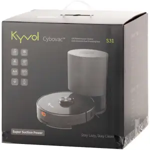 Робот пилосос Kyvol Cybovac S31 Lidar/110ml+500ml/5200 mA/3000 pa/Google Assistant,Amazon Alexa (Kyvol S31)