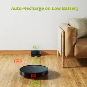 Робот пилосос Kyvol Cybovac D2 Random/500ml/2600 mA/1200 pa/Google Assistant, Amazon Alexa\Black (Kyvol D2)