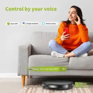 Робот пилосос Kyvol Cybovac D2 Random/500ml/2600 mA/1200 pa/Google Assistant, Amazon Alexa\Black (Kyvol D2)
