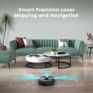 Робот пилосос Kyvol Cybovac L30 Lidar/210ml+210ml/2600 mA/2500 pa/Google Assistant,Amazon Alexa (Kyvol L30)