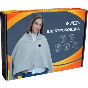 Електроковдра AGN AGNUSBS15080G накидка/ USB: 5V 2A 10W/ 150x80 см/ 4 зони нагріву/ зелена UA