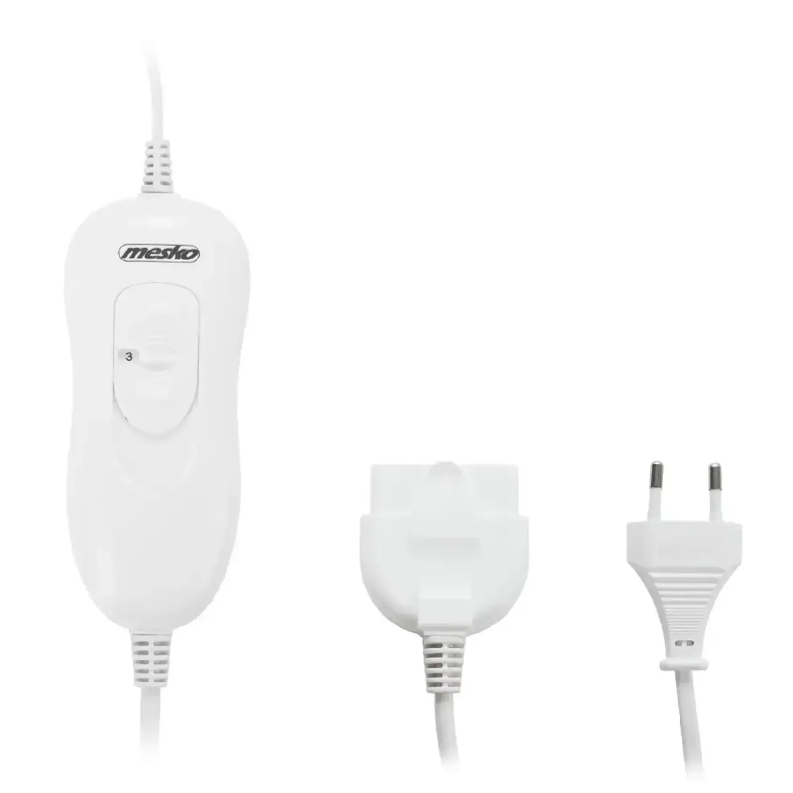 Електропростирадло Mesko MS 7420 двоспальне/ 2х60 Вт/ 150x160/ 4 рівні нагріву/ поліестер/ біла (MS7420) UA