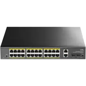 Комутатор Cudy GS1026PS2, 24-Gigabit PoE+ Switch with 2 Uplink Gig Ports and 2 Gig SFP Slots 300W UA