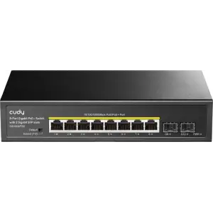Комутатор Cudy GS1008PS2, 8-Port Gigabit PoE+ Switch with 2 Gigabit SFP slot 120W UA