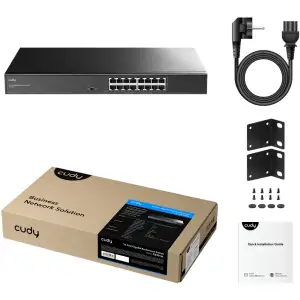 Комутатор Cudy GS1016L, 16 портовий Gigabit Metal Switch, 19