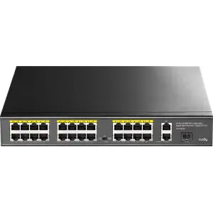 Комутатор Cudy FS1026PS1, 24 порт10/100M PoE+ Switch with 2 Gigabit Port+ 1SFP 300W UA
