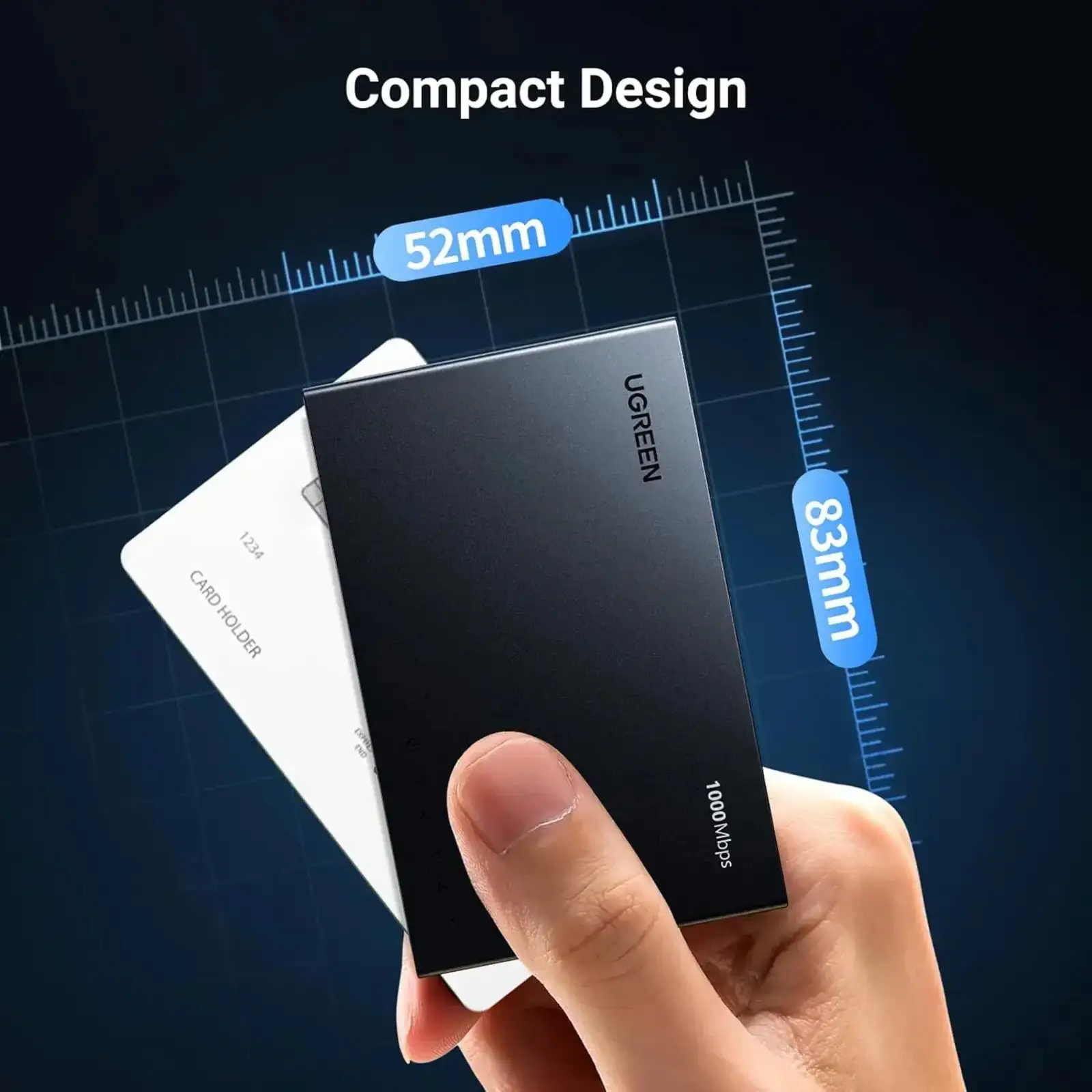 Комутатор Ugreen, 5-Port Gigabit Ethernet Switch (CM833) UA