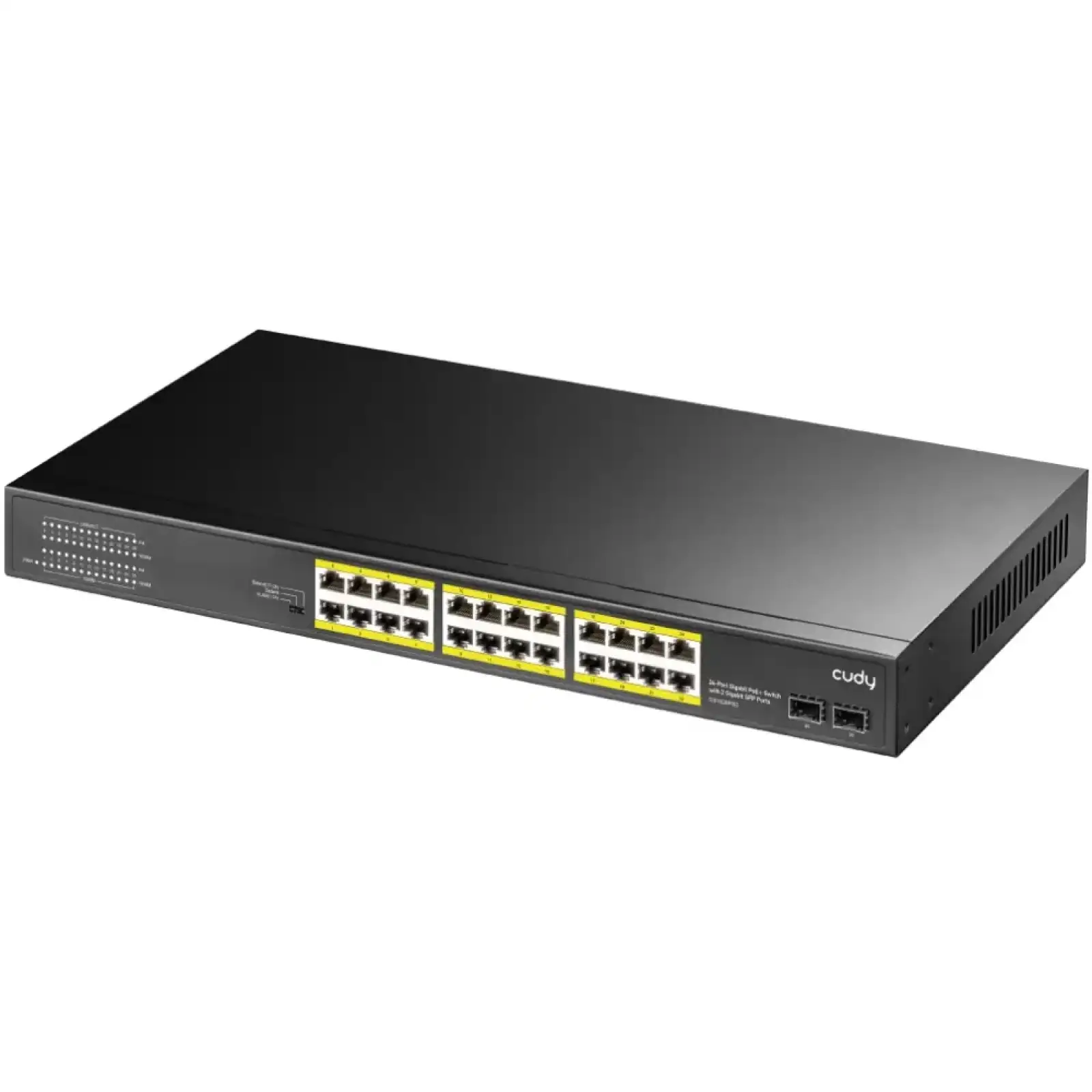 Комутатор Cudy GS1028PS2, 24-Gigabit PoE+ Switch with 4 Uplink Gig Ports and 2 Gig SFP Slots 300W UA