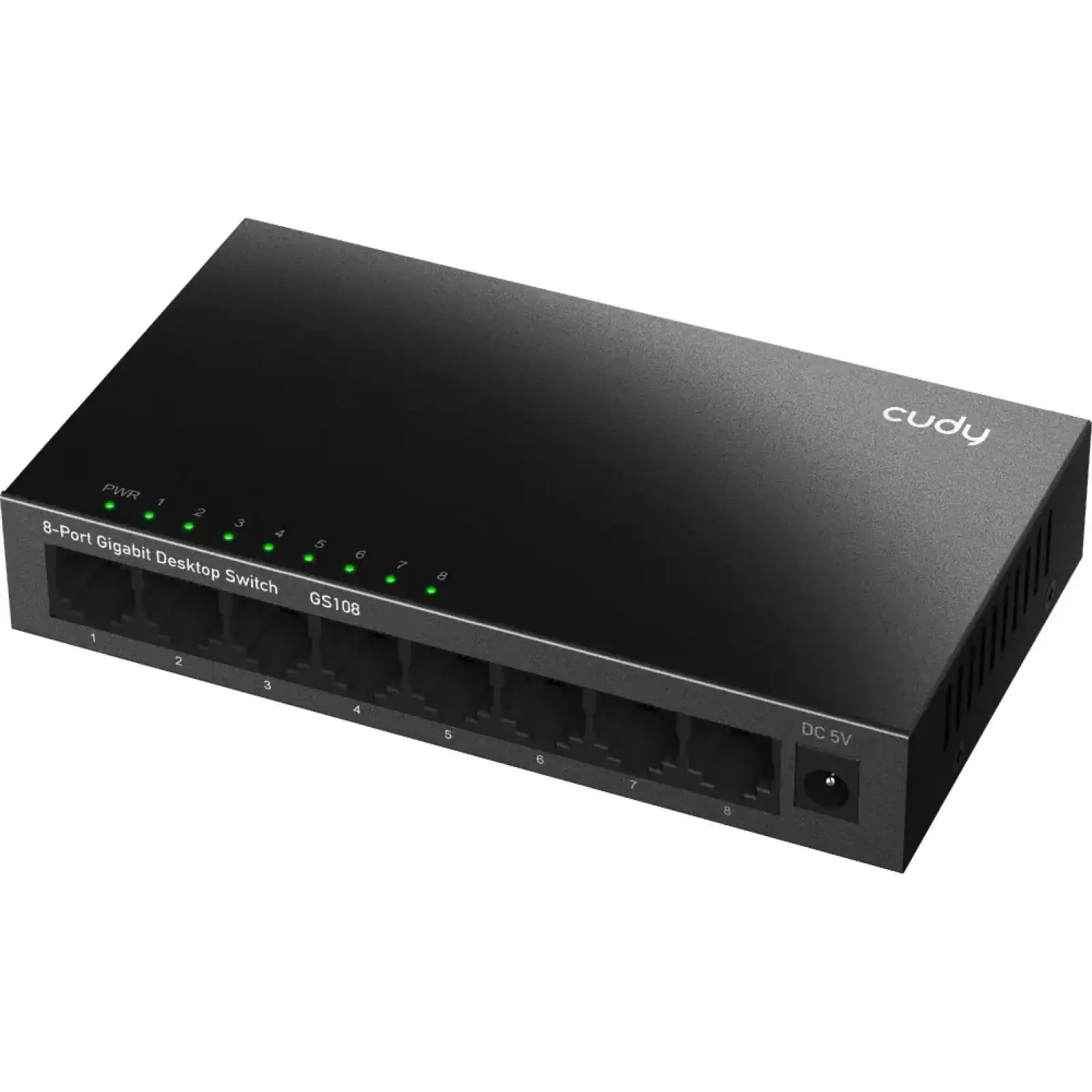Комутатор Cudy GS108, 8 портовий Gigabit Metal Desktop Switch UA