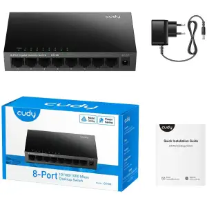 Комутатор Cudy GS108, 8 портовий Gigabit Metal Desktop Switch UA