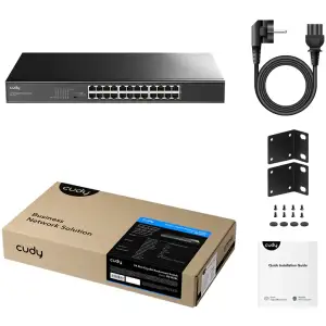 Комутатор Cudy GS1024L, 24 портовий Gigabit Metal Switch, 19