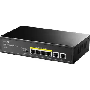 Комутатор Cudy FS1006P, 6 портовий 10/100M PoE+Switch 60W UA
