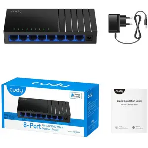 Комутатор Cudy GS108D, 8 портовий Gigabit Desktop Switch UA