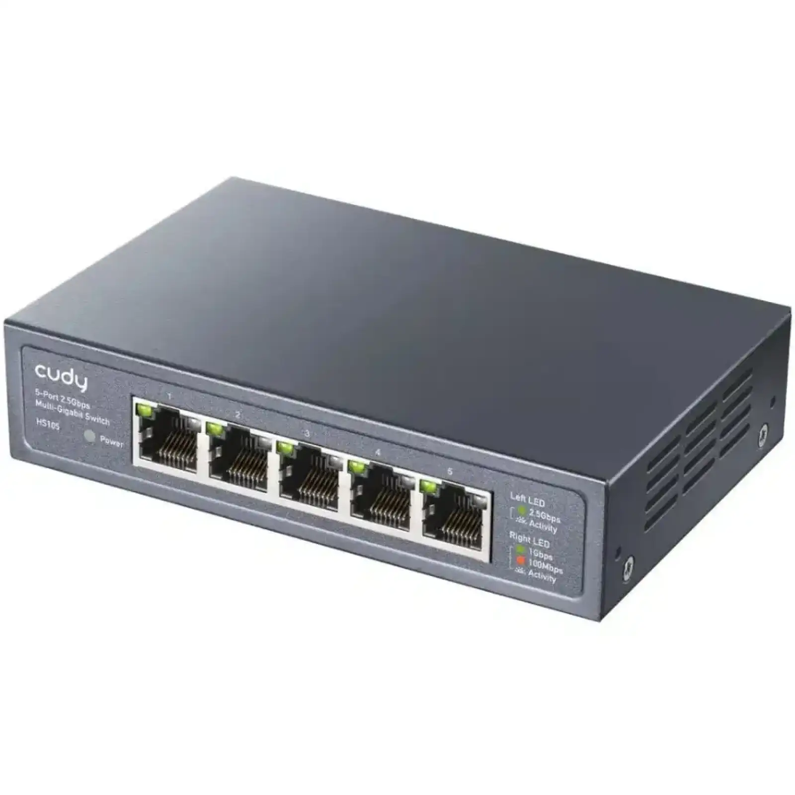 Комутатор Cudy HS105, 5 портовий 100/1000/2500Mbps, 2.5G Metal Switch UA