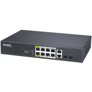 Комутатор VIVOTEK AW-FGT-100D-120, Unmanaged 8xFE PoE + 2xGE Combo Switch UA
