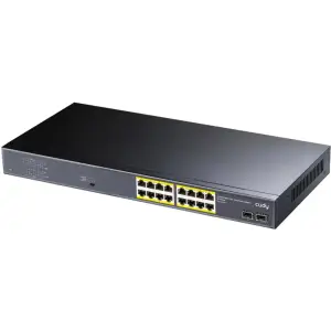 Комутатор Cudy GS1020PS2, 16-Port Gigabit PoE+ Switch with 2 Gigabit SFP ports 200W UA