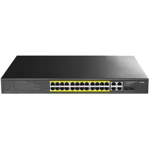 Комутатор Cudy GS1028EPS2, 24-Port Gigabit Light Managed PoE+ Switch with 2 SFP 300W UA