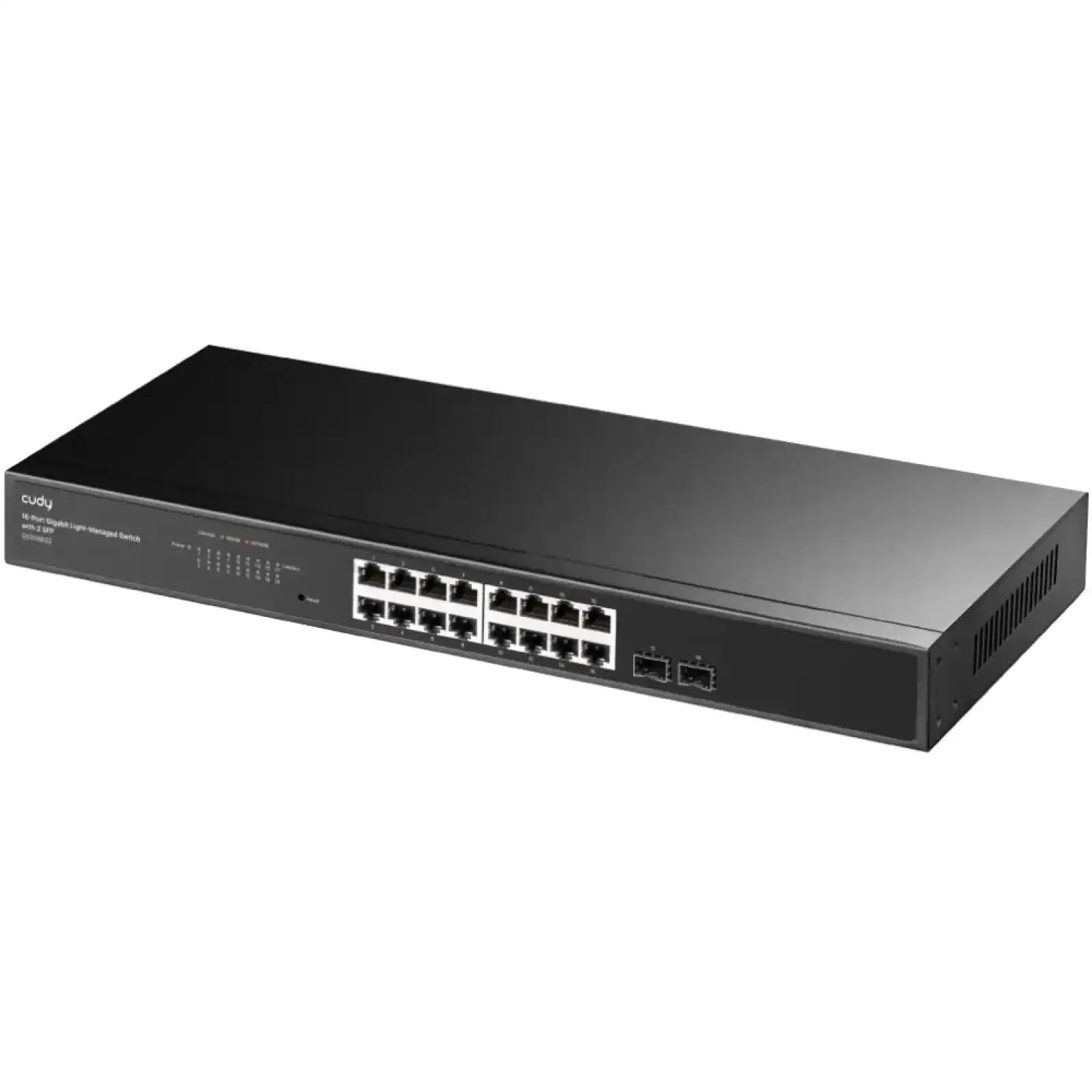 Комутатор Cudy GS1016ES2, 16-Port Gigabit Light-Managed Switch with 2SFP UA