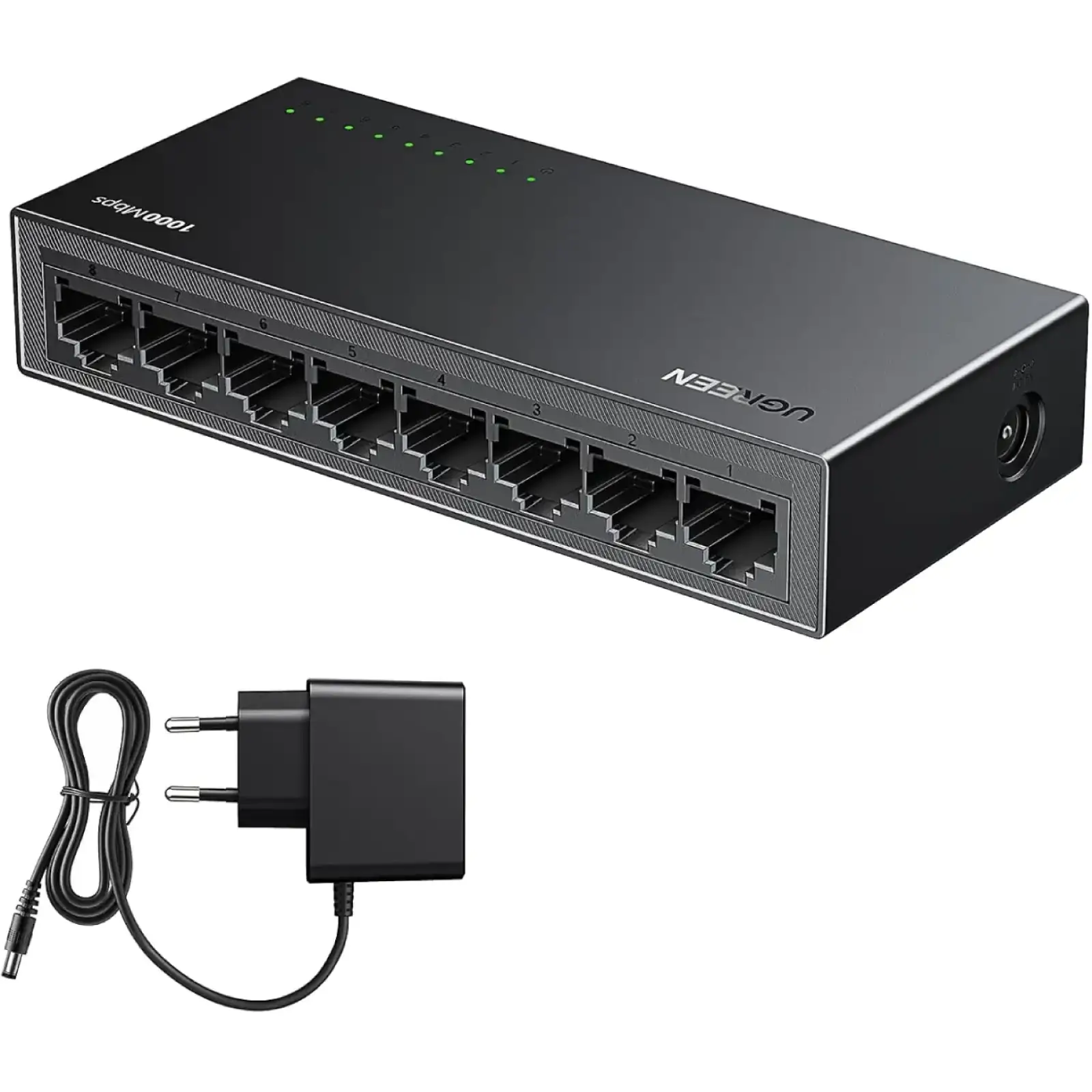 Комутатор Ugreen, 8-Port Gigabit Ethernet Switch (35499EU) UA