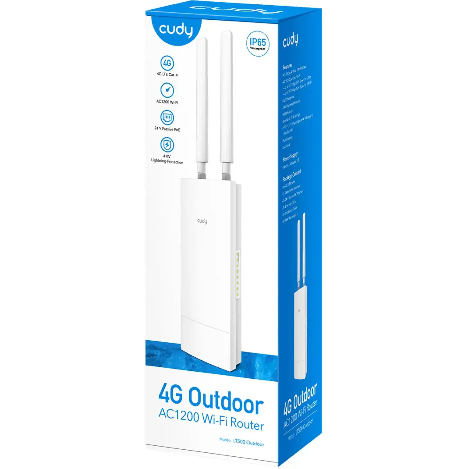 Маршрутизатор Cudy LT500 Outdoor, 4G LTE Cat 4 AC1200 Wi-Fi Router UA