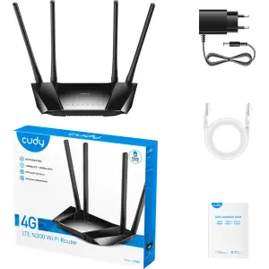 Маршрутизатор Cudy LT400, N300 Wi-Fi 4G LTE Cat4 Router UA