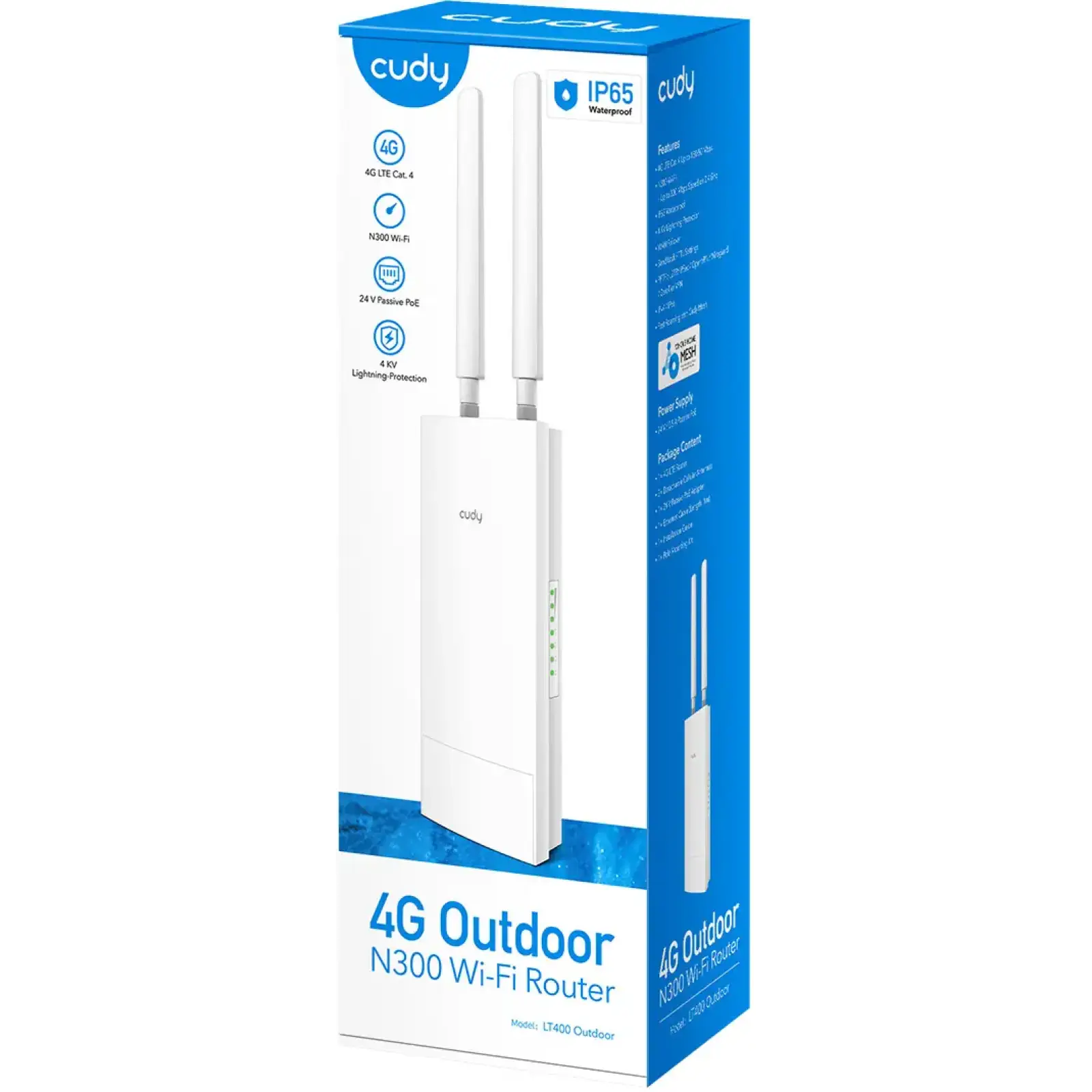 Маршрутизатор Cudy LT400 Outdoor, 4G LTE Cat 4 N300 Wi-Fi Router UA