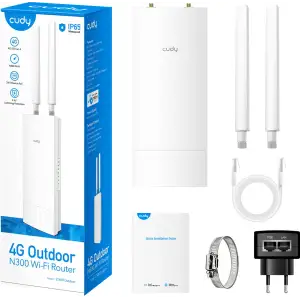 Маршрутизатор Cudy LT400 Outdoor, 4G LTE Cat 4 N300 Wi-Fi Router UA
