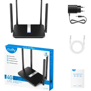 Маршрутизатор Cudy LT500, AC1200 Wi-Fi Mesh 4G LTE Cat4 Router UA