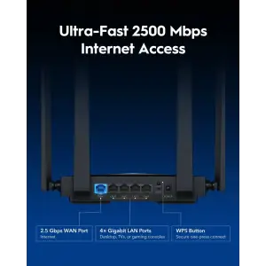 Маршрутизатор Cudy WR3600H, BE3600 2.5G Wi-Fi 7 Router UA