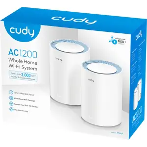 Система WiFi Cudy M1200(2-pack), AC1200 Wi-Fi Mesh Solution UA
