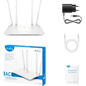 Маршрутизатор Cudy WR1200, AC1200 Wi-Fi Router UA